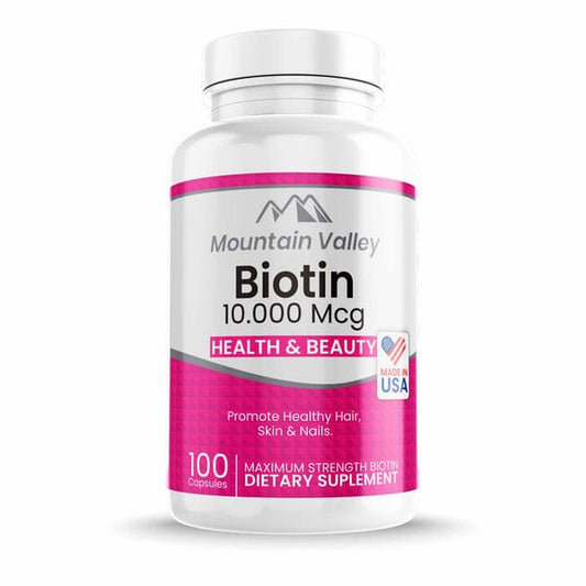 BIOTINA 10.000 mcg x 100 capsulas